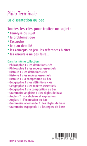 types de plan dissertation philo